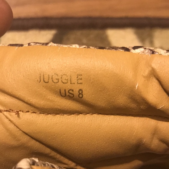 Vintage Beau & Ashe Snake Skin Pattern Platform - Picture 6 of 6